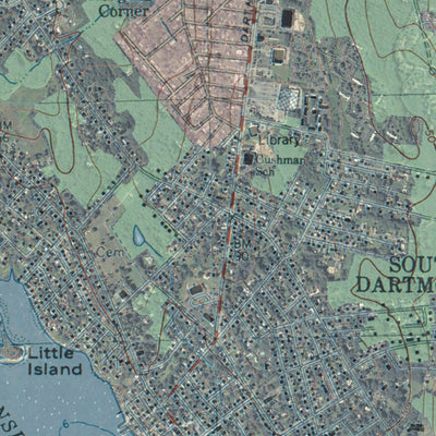 MA-New Bedford South: GeoChange 1974-2010 Preview 3