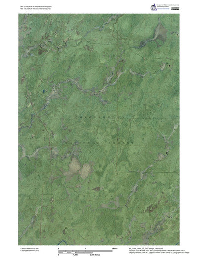 WI-Clam Lake SE: GeoChange 1969-2010 Preview 1