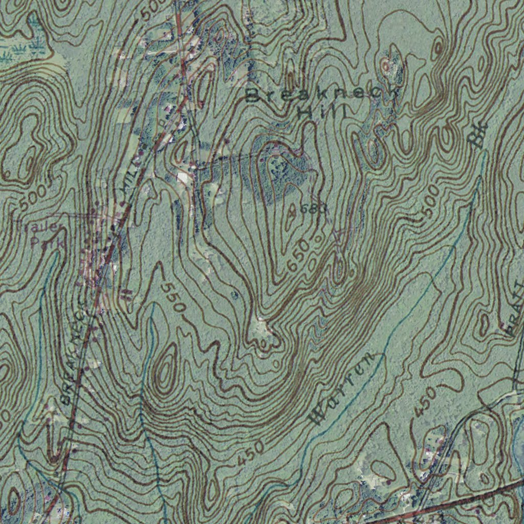 Killingly Ct Map CT-RI-East Killingly: GeoChange 1943-2012 Map by Western Michigan ...