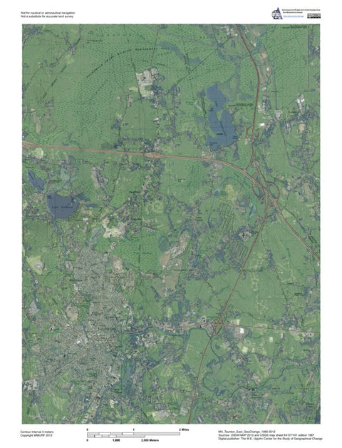 MA-Taunton East: GeoChange 1980-2012 Preview 1
