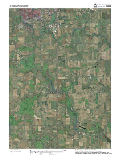 WI-Plymouth South: GeoChange 1973-2010 Preview 1