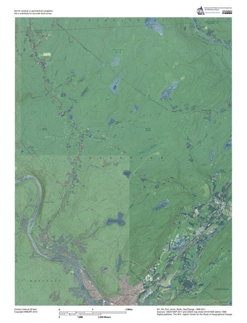NY-PA-Port Jervis North: GeoChange 1968-2011 Preview 1