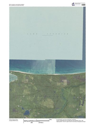MI-Muskallonge Lake East: GeoChange 1964-2012 Preview 1