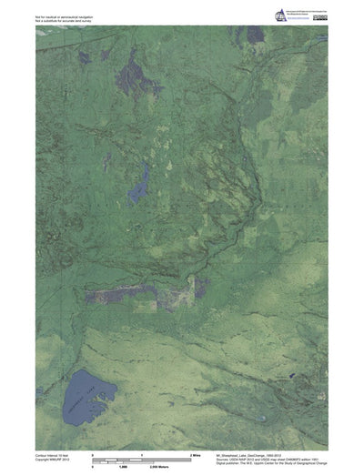 MI-Sheephead Lake: GeoChange 1950-2012 Preview 1