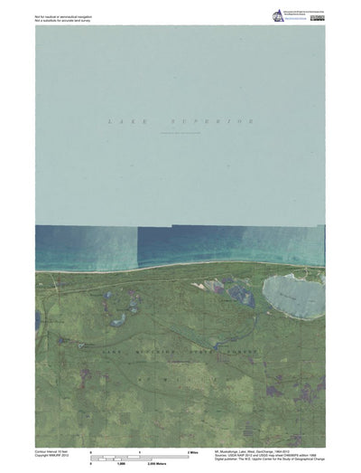 MI-Muskallonge Lake West: GeoChange 1964-2012 Preview 1