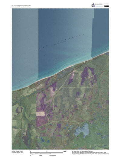 MI-Betsy Lake NW: GeoChange 1964-2012 Preview 1