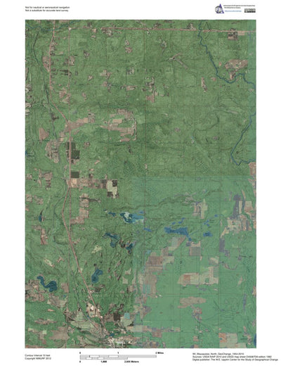 WI-Wausaukee North: GeoChange 1954-2010 Preview 1