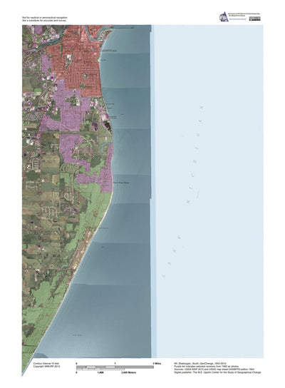 WI-Sheboygan South: GeoChange 1952-2010 Preview 1