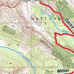 Gallatin NF, Cooke City Snowmobile Map 2014 Preview 3