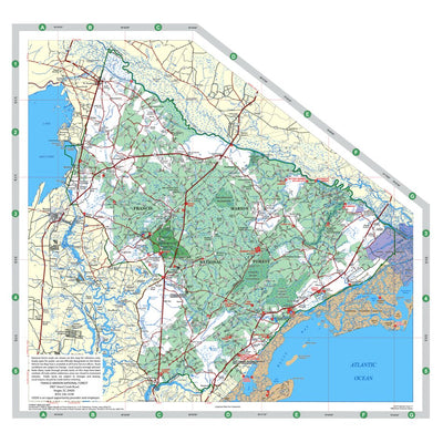 Francis Marion National Forest, Forest Visitor Map Preview 1