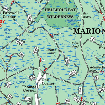 Francis Marion National Forest, Forest Visitor Map Preview 2