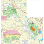 Kisatchie National Forest, Calcasieu and Kisatchie Districts, Forest Visitor Map Preview 1