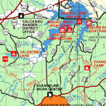 Kisatchie National Forest, Calcasieu and Kisatchie Districts, Forest Visitor Map Preview 3