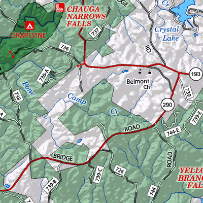 Andrew Pickens National Forest, Forest Visitor Map Preview 3