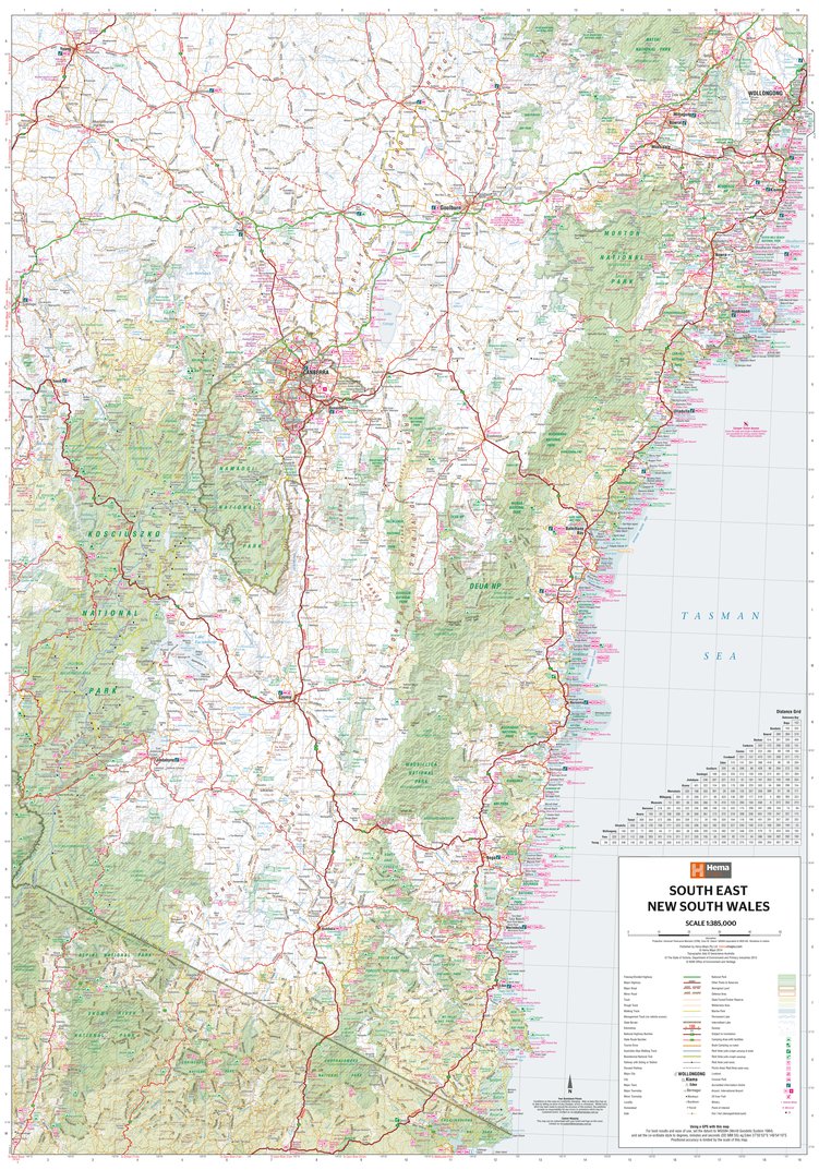 Hema - South East New South Wales Map by Hema Maps | Avenza Maps