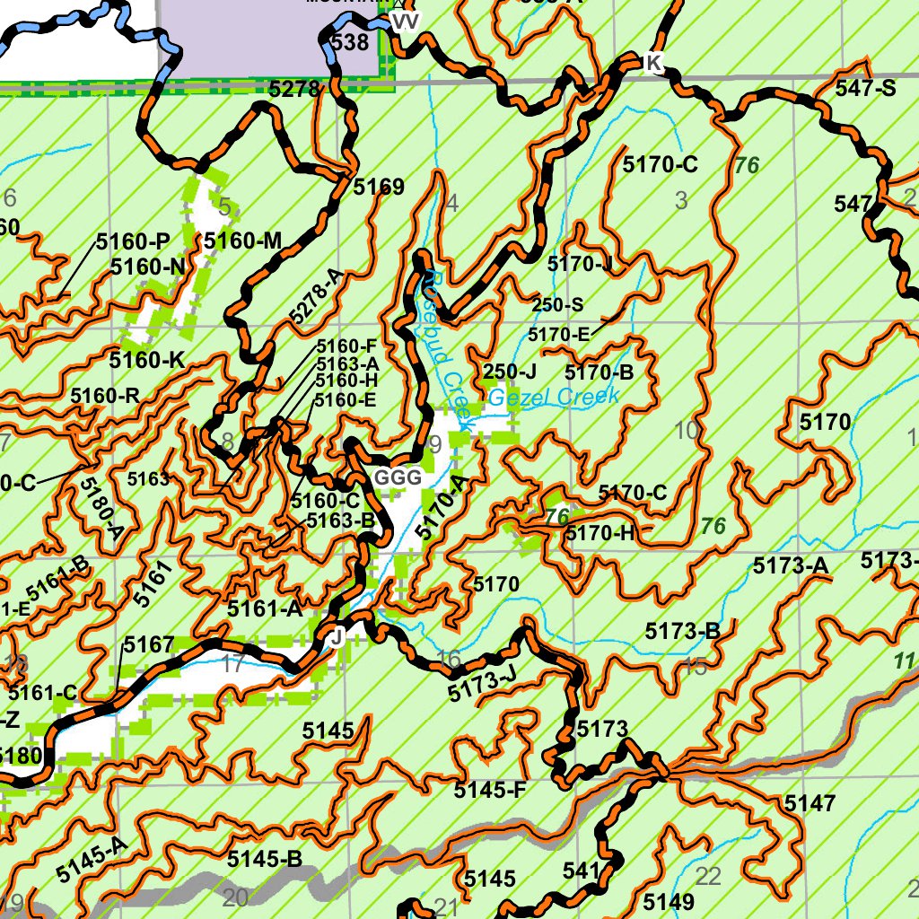 Clearwater NF OSVUM 2 of 6 Palouse RD East Half Map by US Forest ...