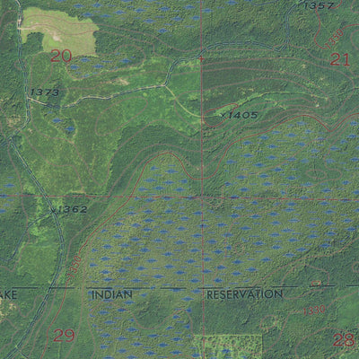 MN-NETT LAKE NW: GeoChange 1969-2013 Preview 2
