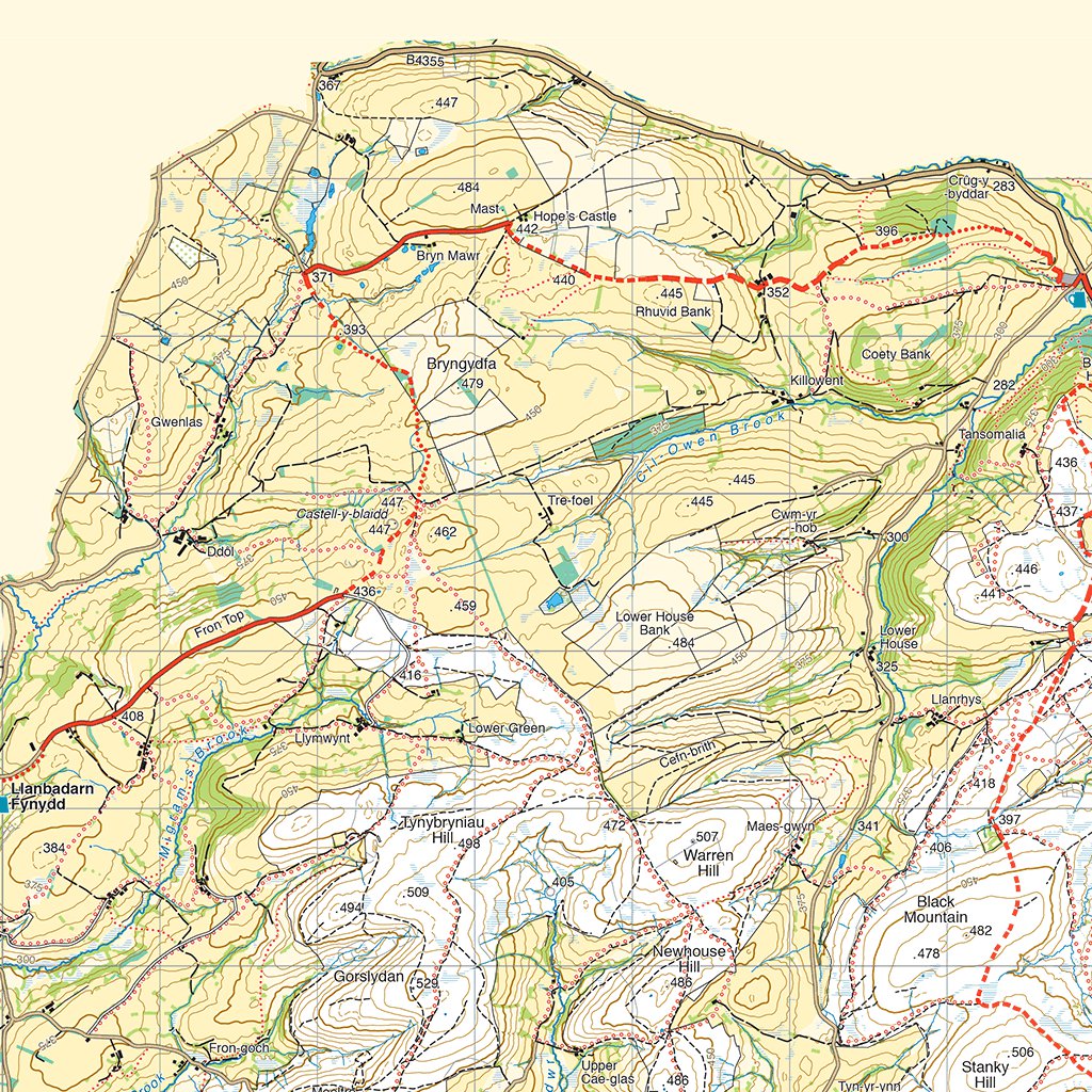 Glyndwr's Way Map by HARVEY Maps | Avenza Maps