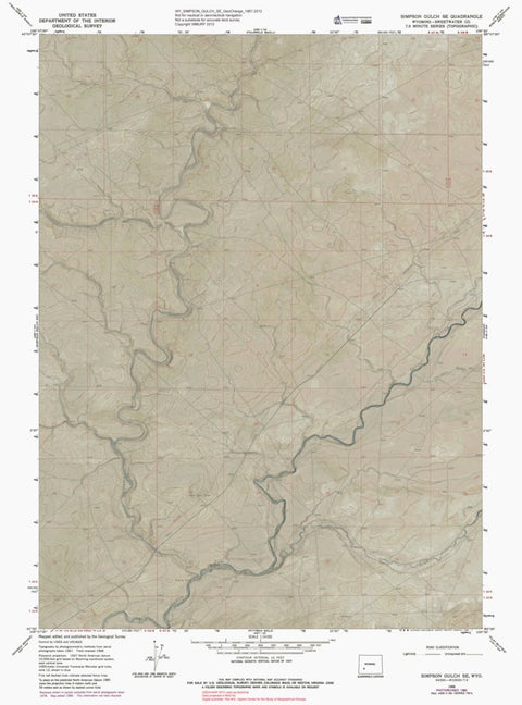 WY-SIMPSON GULCH SE: GeoChange 1967-2012 Preview 1