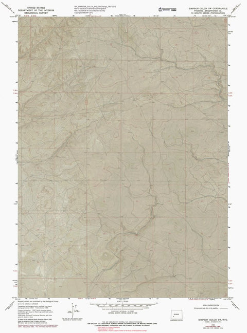 WY-SIMPSON GULCH SW: GeoChange 1967-2012 Preview 1