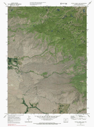 WY-POCKET CREEK LAKE: GeoChange 1968-2012 Preview 1