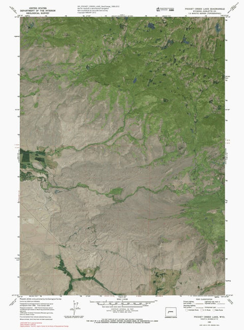 WY-POCKET CREEK LAKE: GeoChange 1968-2012 Preview 1