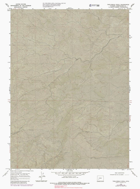 WY-TWELVEMILE KNOLL: GeoChange 1967-2012 Preview 1