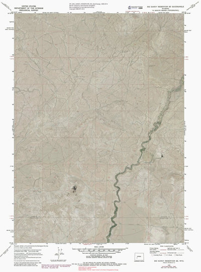 WY-BIG SANDY RESERVOIR SE: GeoChange 1968-2012 Preview 1