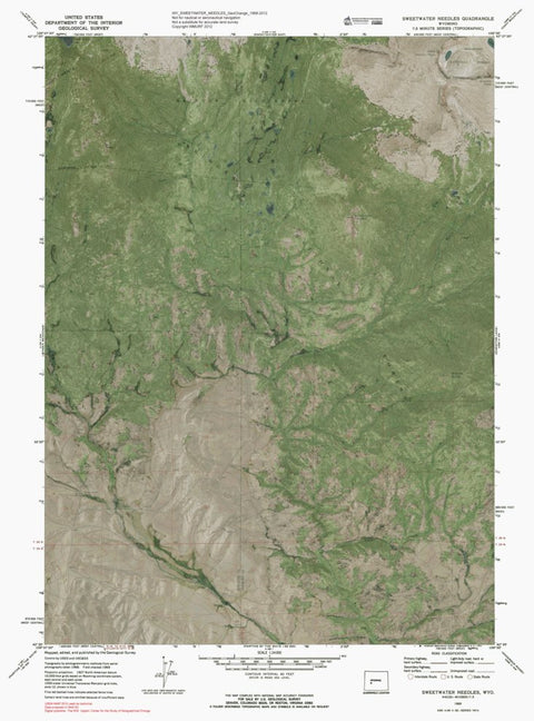 WY-SWEETWATER NEEDLES: GeoChange 1968-2012 Preview 1