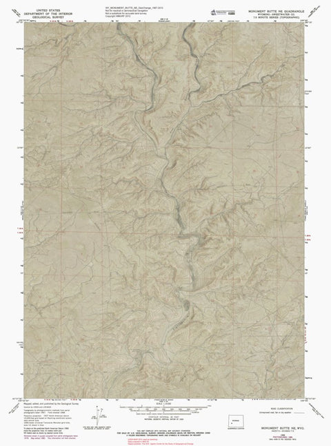 WY-MONUMENT BUTTE NE: GeoChange 1967-2012 Preview 1