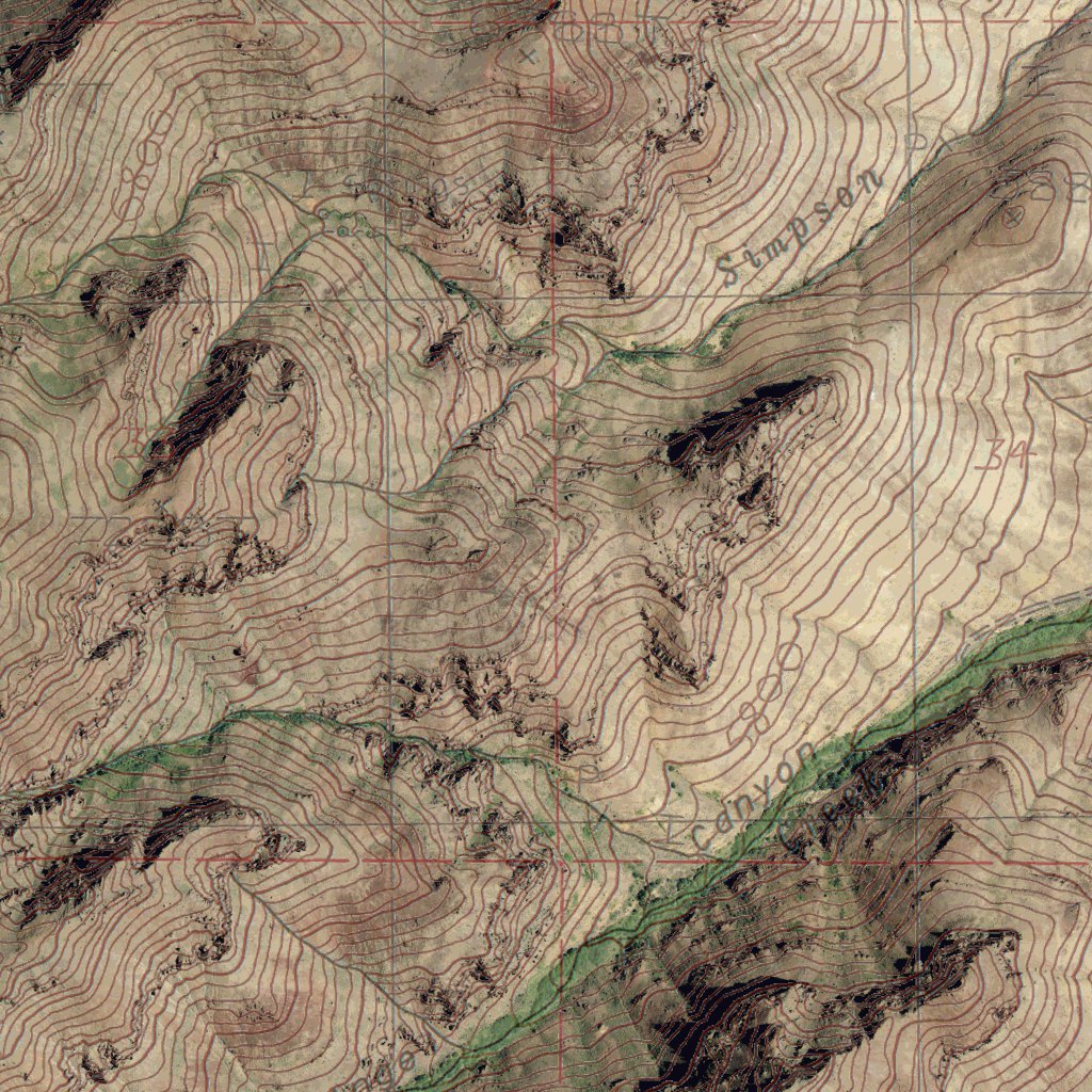 OR-OREGON CANYON RANCH: GeoChange 1975-2012 Map by Western Michigan ...