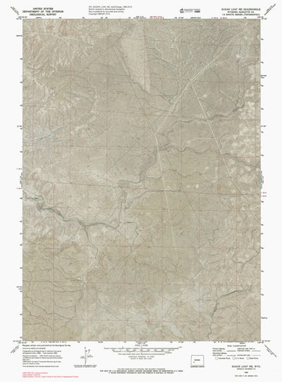 WY-SUGAR LOAF NE: GeoChange 1968-2012 Preview 1