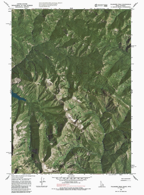 ID-WY-PALISADES PEAK: GeoChange 1965-2011 Preview 1