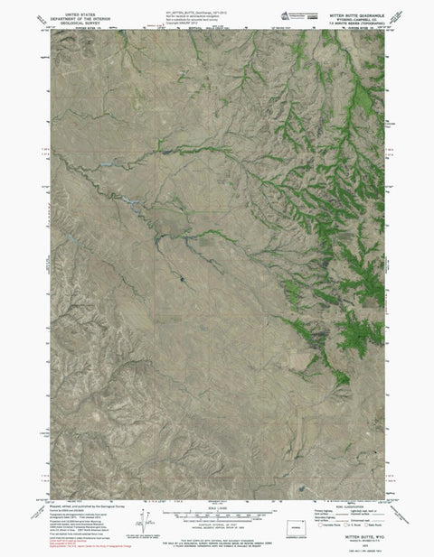 WY-MITTEN BUTTE: GeoChange 1971-2012 Preview 1