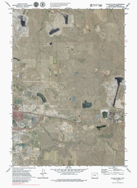 WY-GILLETTE EAST: GeoChange 1970-2012 Preview 1