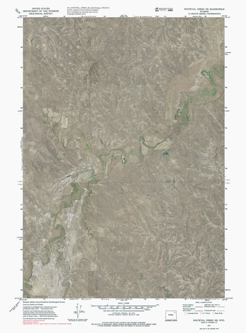 WY-WHITETAIL CREEK NE: GeoChange 1970-2012 Preview 1