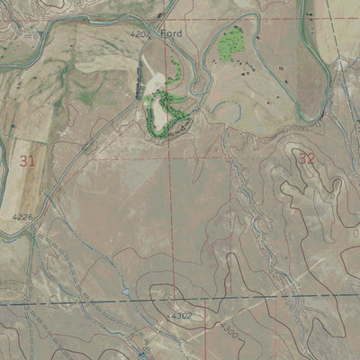 WY-WHITETAIL CREEK NE: GeoChange 1970-2012 Preview 2