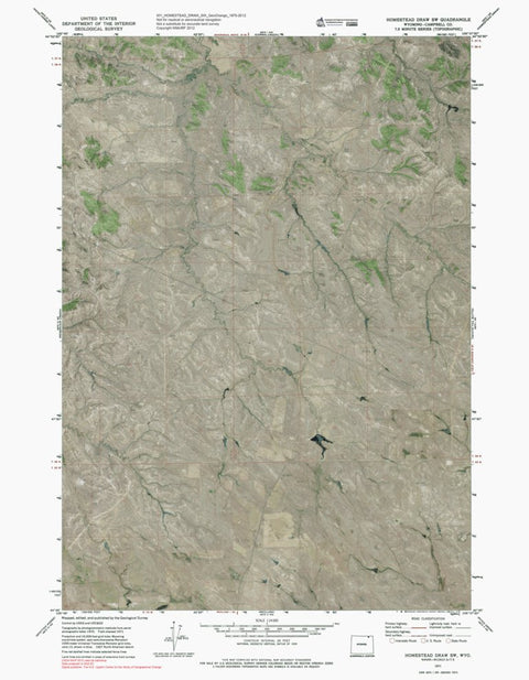 WY-HOMESTEAD DRAW SW: GeoChange 1970-2012 Preview 1