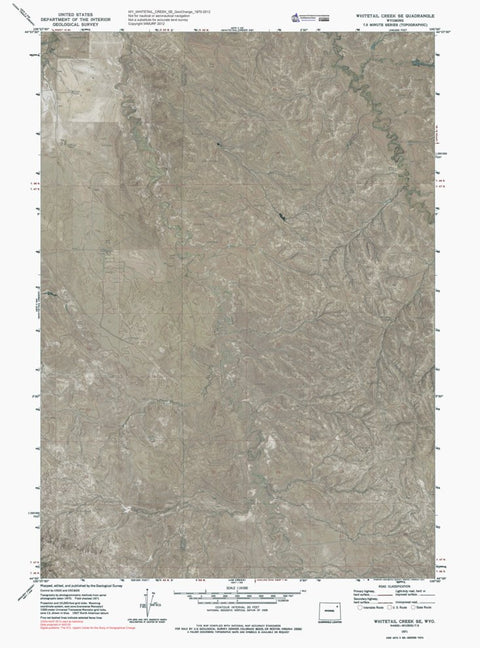 WY-WHITETAIL CREEK SE: GeoChange 1970-2012 Preview 1