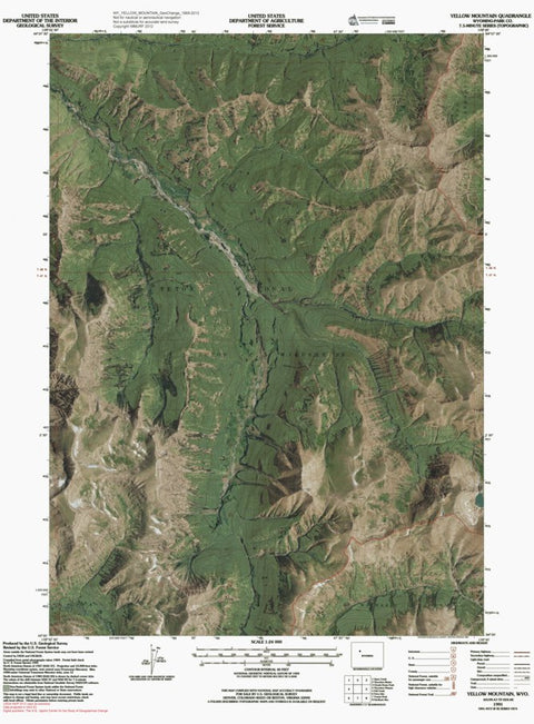 WY-YELLOW MOUNTAIN: GeoChange 1969-2012 Preview 1