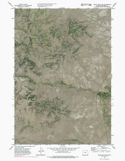 WY-ROCKY BUTTE SW: GeoChange 1971-2012 Preview 1