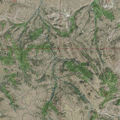 WY-ROCKY BUTTE SW: GeoChange 1971-2012 Preview 3