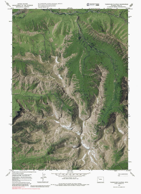 WY-THOROFARE PLATEAU: GeoChange 1969-2012 Preview 1