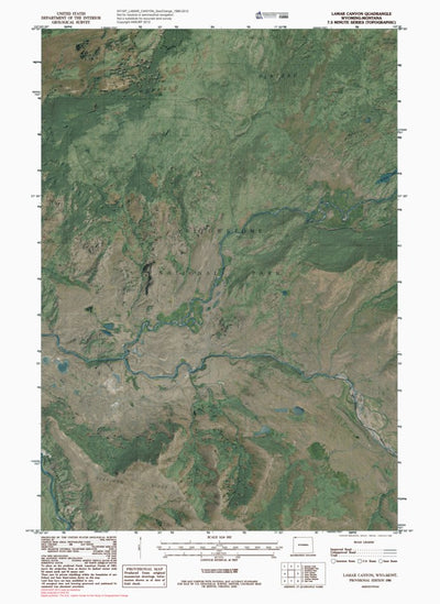 WY-MT-LAMAR CANYON: GeoChange 1980-2012 Preview 1