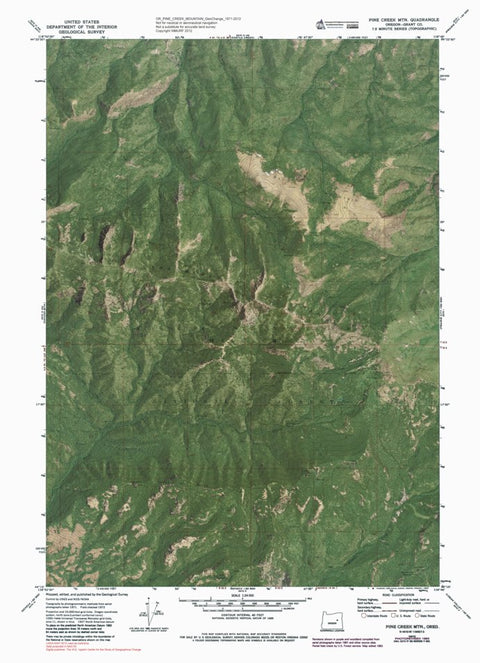 OR-PINE CREEK MOUNTAIN: GeoChange 1971-2012 Preview 1