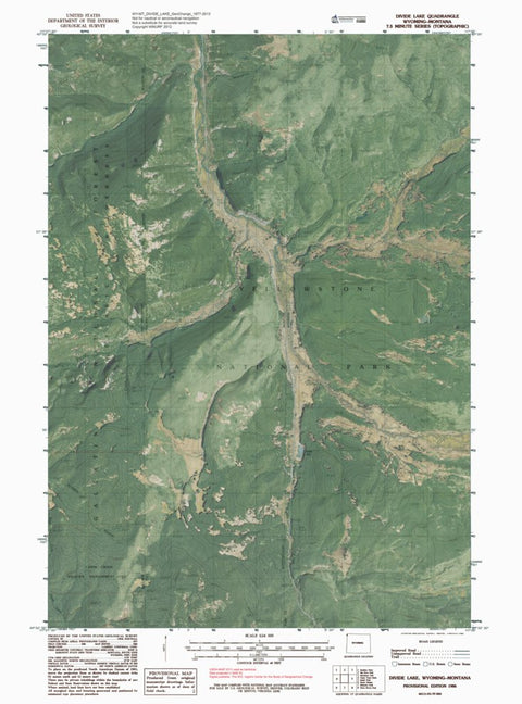 WY-MT-DIVIDE LAKE: GeoChange 1977-2013 Preview 1