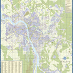 Псков, план города. Pskov City Map Preview 1
