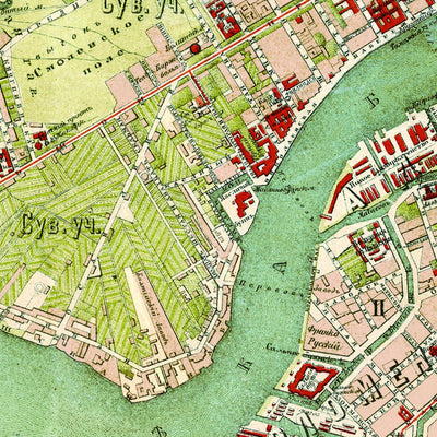 План Санкт-Петербурга [1895г.]. Saint Petersburg City Plan, circa 1895 Preview 3