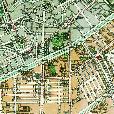План Петрограда на 1923 г. Petrograd (Saint Petersburg) City Map, 1923 Preview 3
