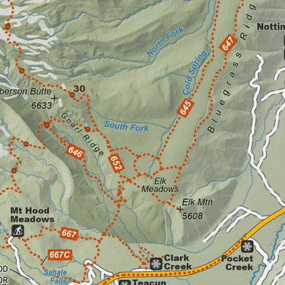 Mount Hood Geologic Guide and Recreation Map - Side 1 Preview 2